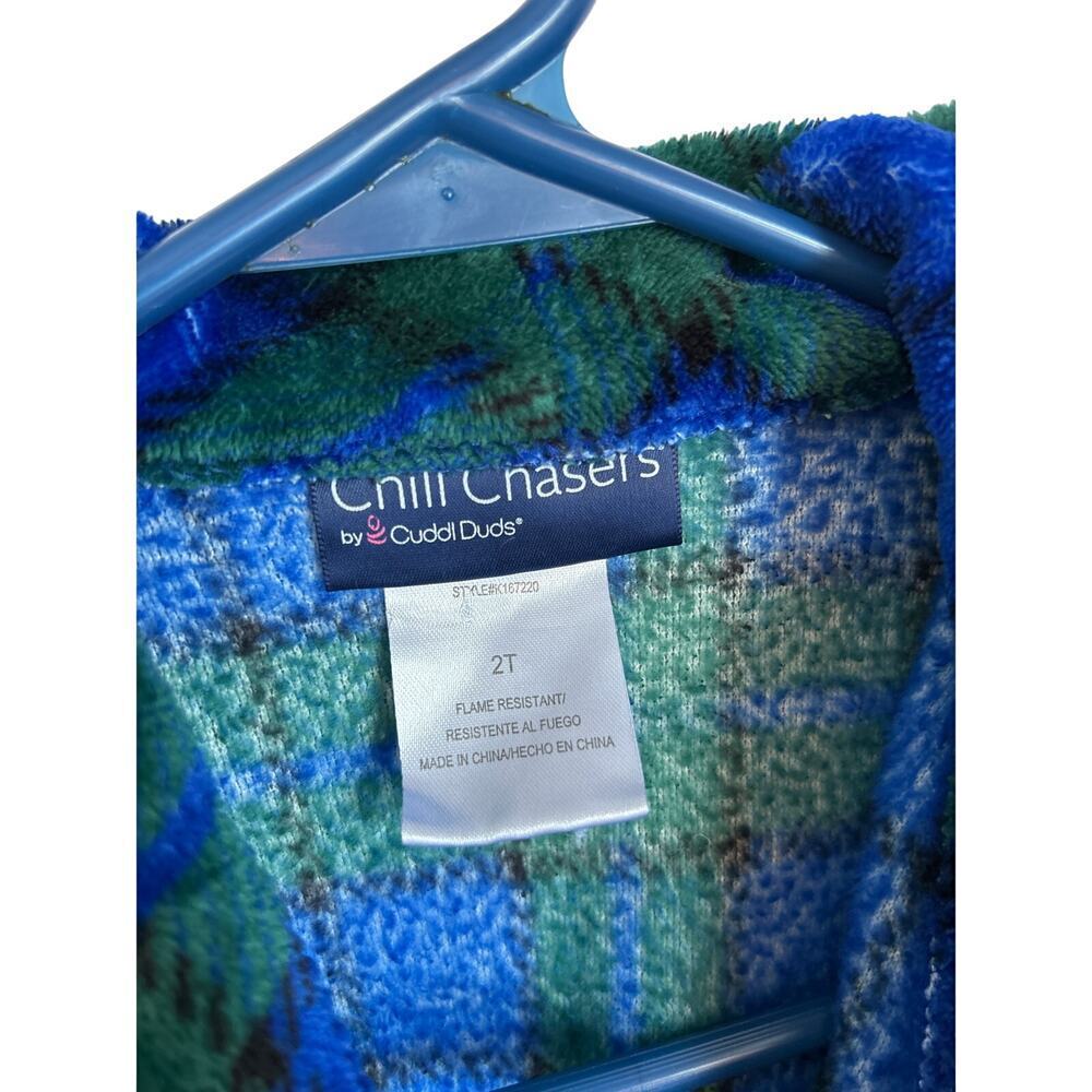 Chill Chasers by Cuddl Duds Toddler Boys Fleece Bath robe size 2T - Picture 2 of 4